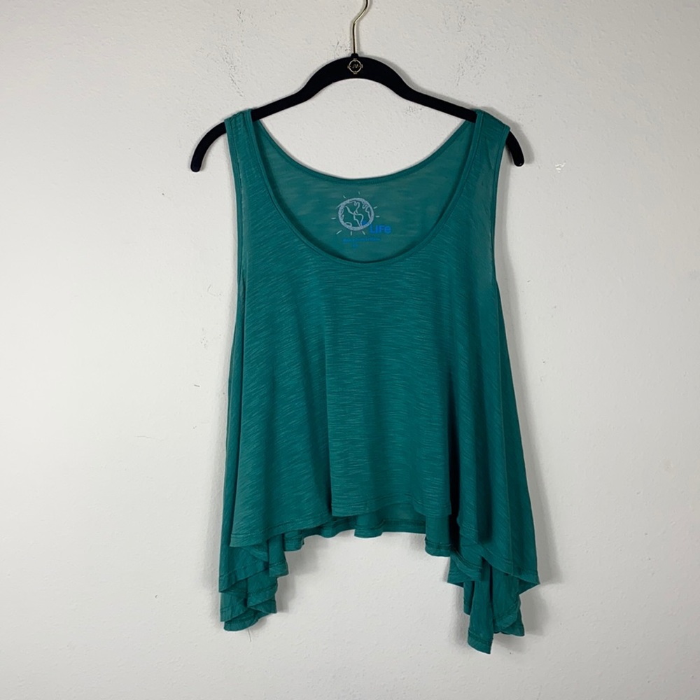 Blue Life Sleeveless Top.